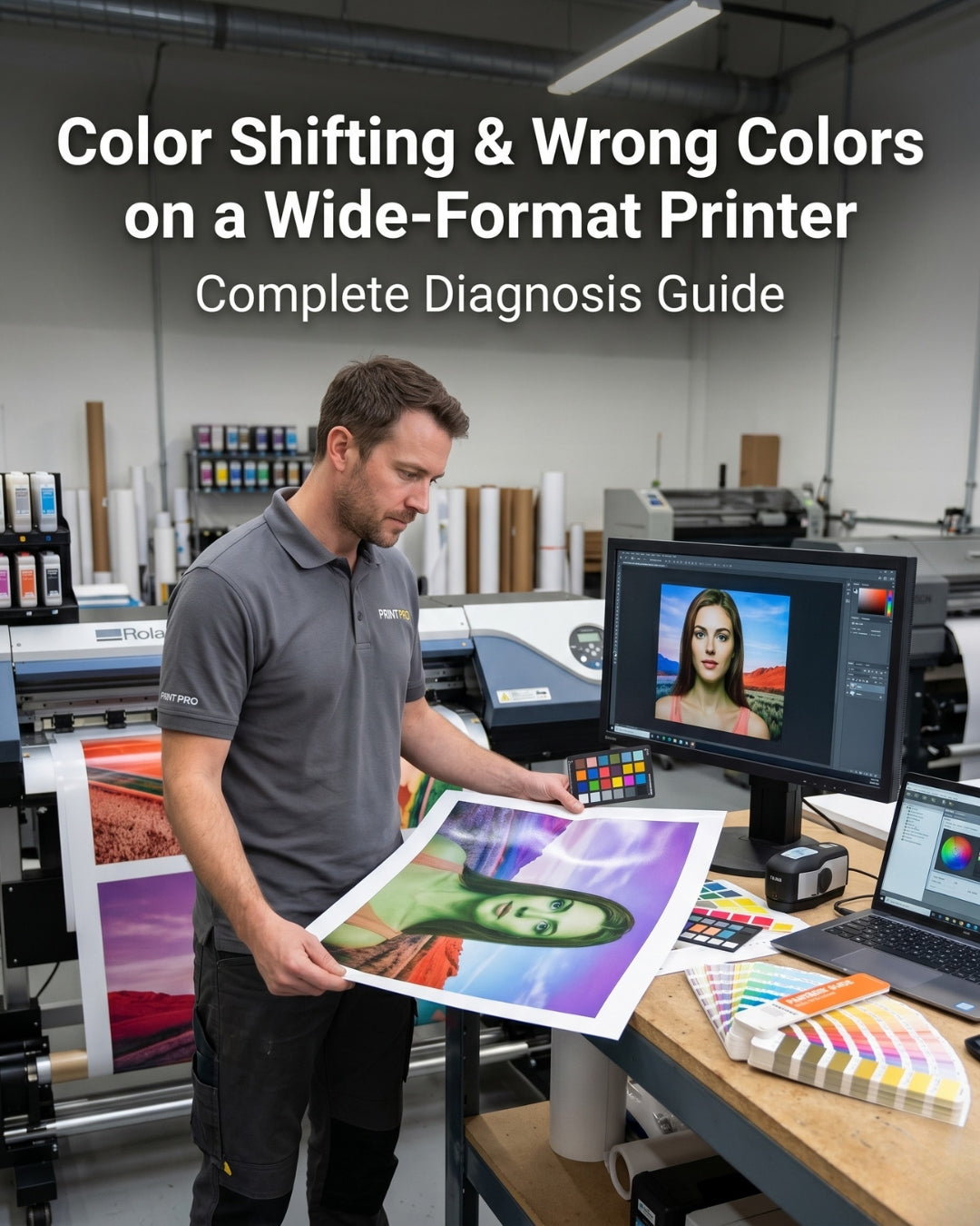 Color Shifting & Wrong Colors on a Wide-Format Printer — Complete Diagnosis Guide