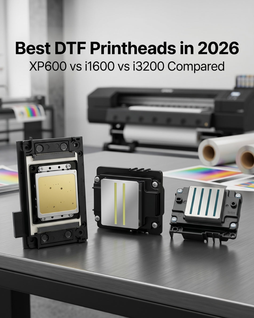 Best DTF Printheads in 2026 — XP600 vs i1600 vs i3200 Compared