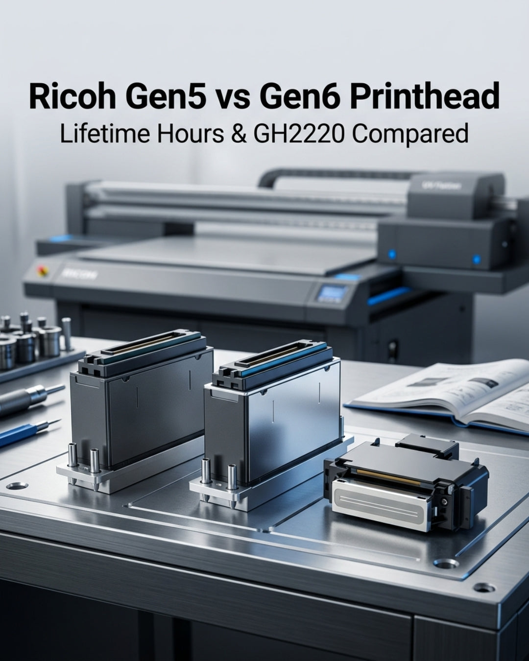 Ricoh Gen5 vs Gen6 Printhead: Lifetime Hours & GH2220 Compared