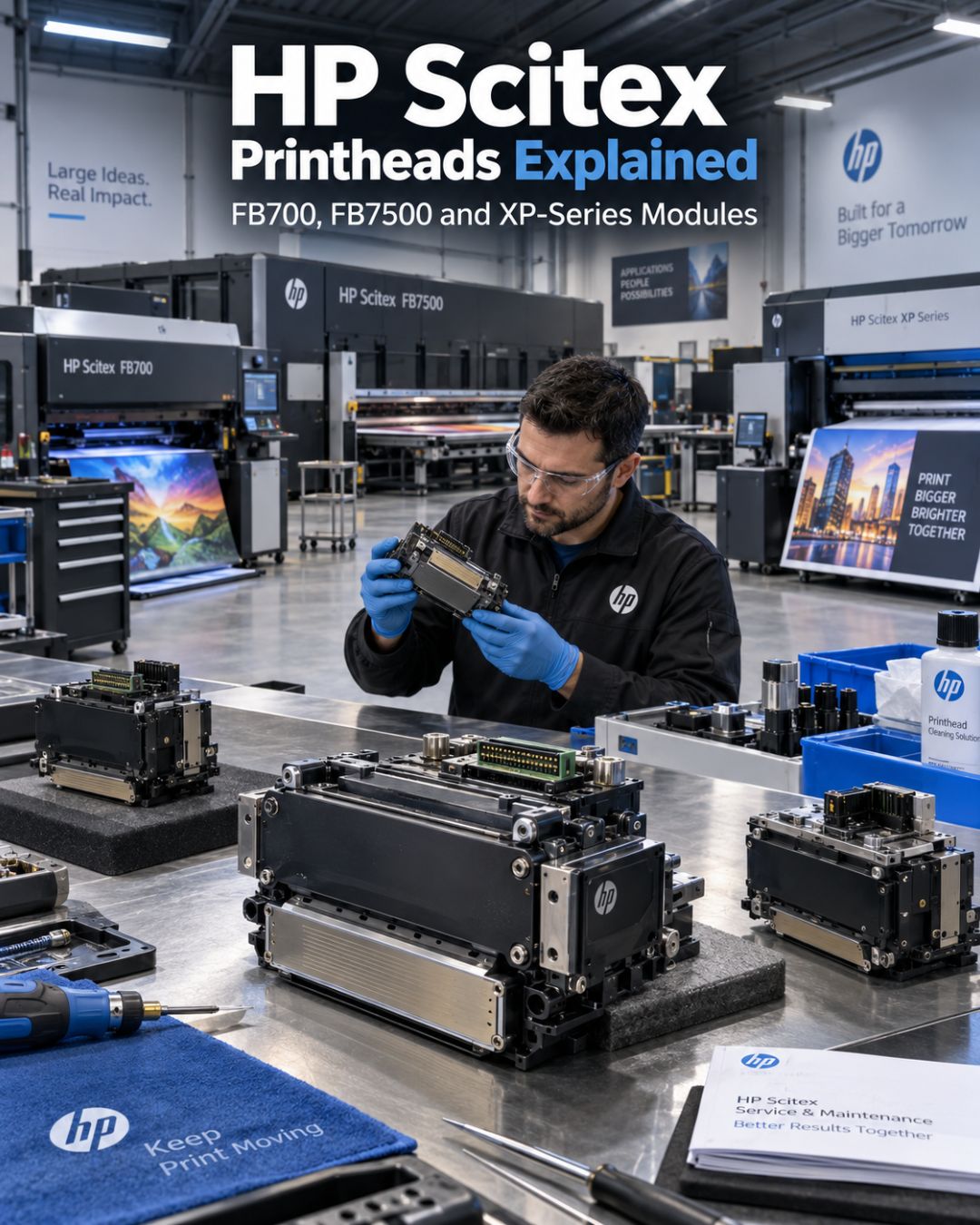 HP Scitex Printheads Explained: FB700, FB7500 and XP-Series Modules