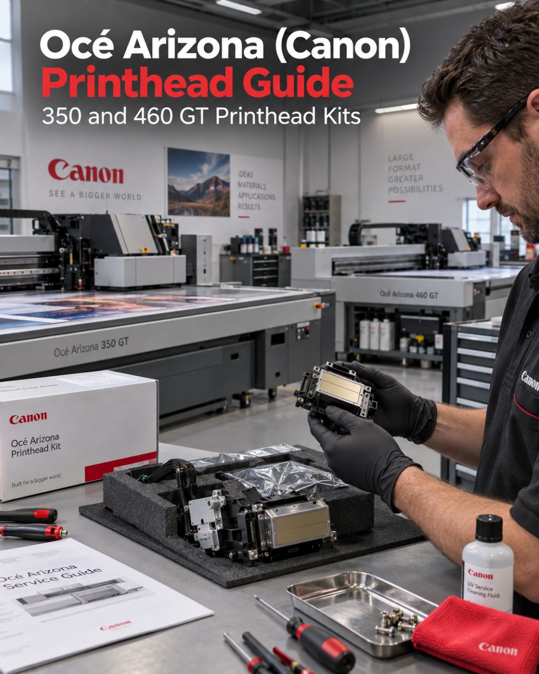 Océ Arizona (Canon) Printhead Guide: 350 and 460 GT Printhead Kits
