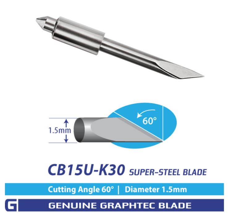 Cb15U-K30 Hoja de súper acero - 60°/ 1,5 mm para series Fc, Fcx - Paquete Cb15U-K30-2