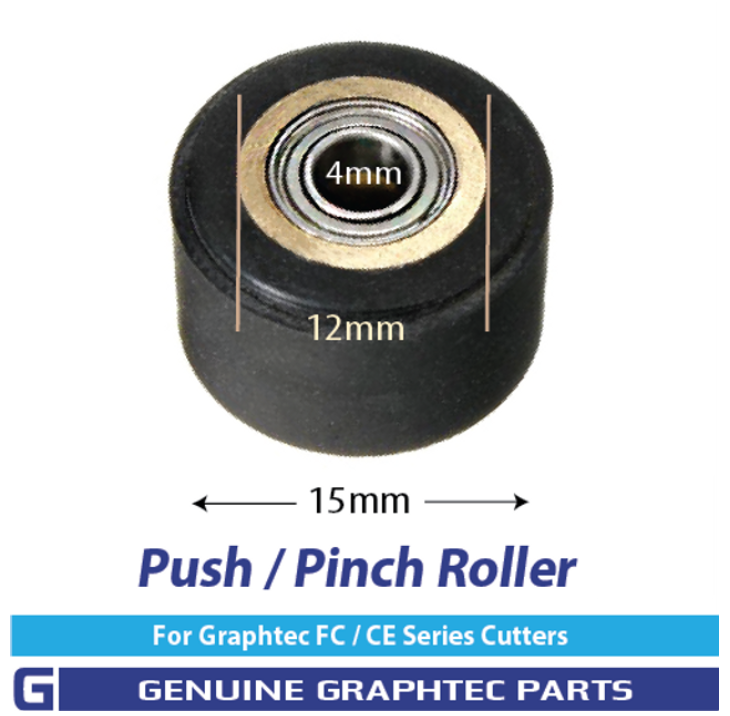 Rueda de rodillo de empuje/pellizco Graphtec para series Ce, Fc (621352000)