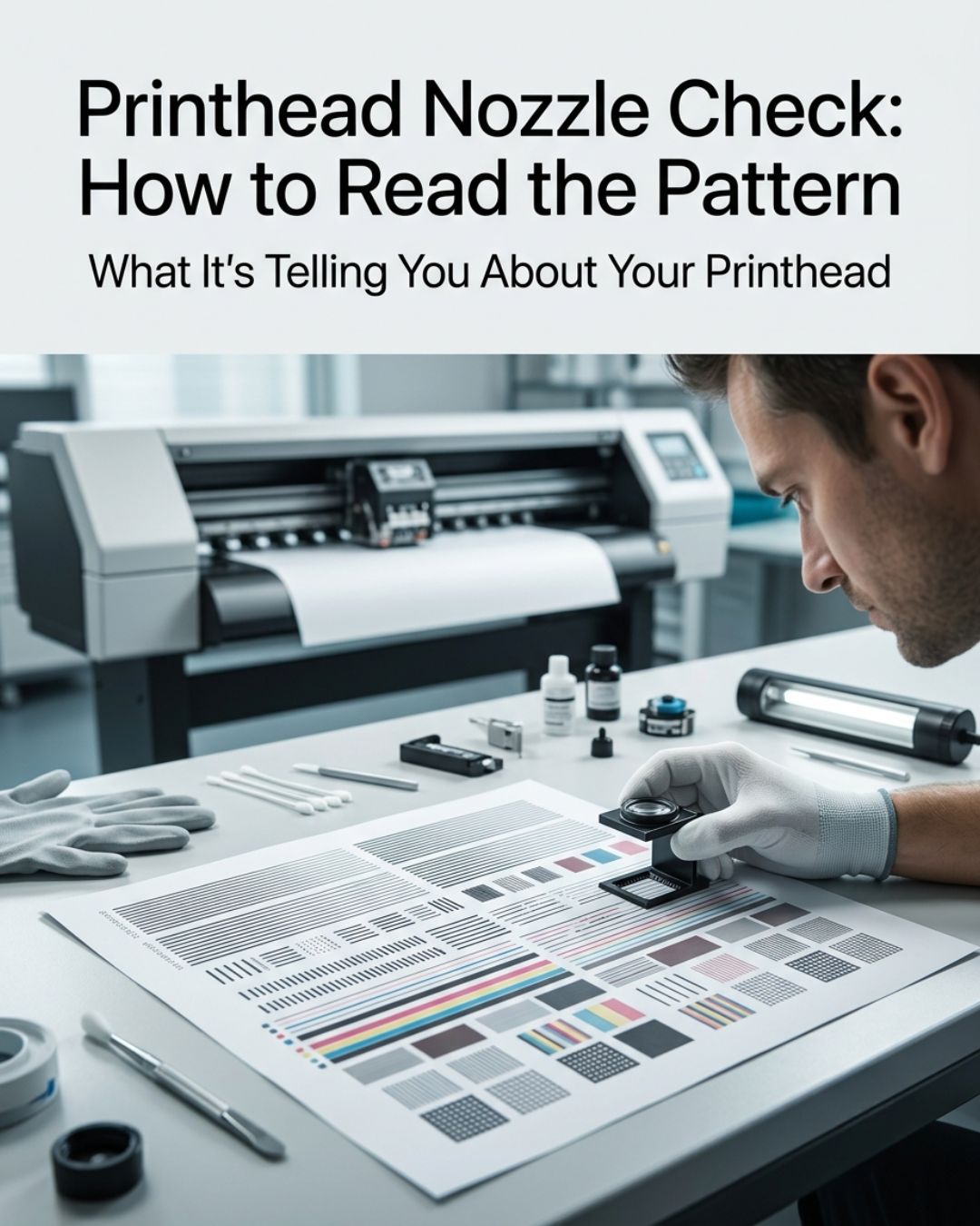 Printhead nozzle check: how to read the pattern and what it's telling you