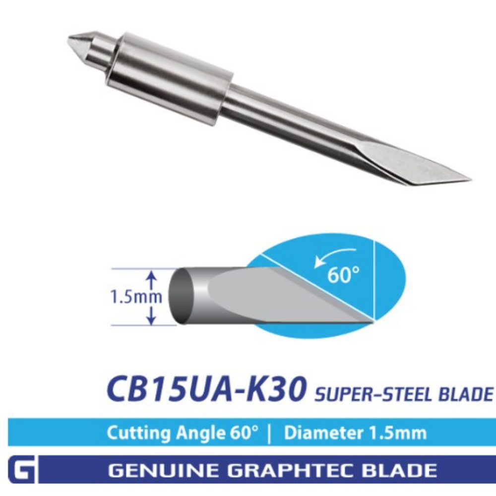 Cb15Ua-K30 Super-Steel Blade - 60°/ 1.5Mm For Fc, Fcx Series - Cb15Ua-2 Pack GRAPHTEC