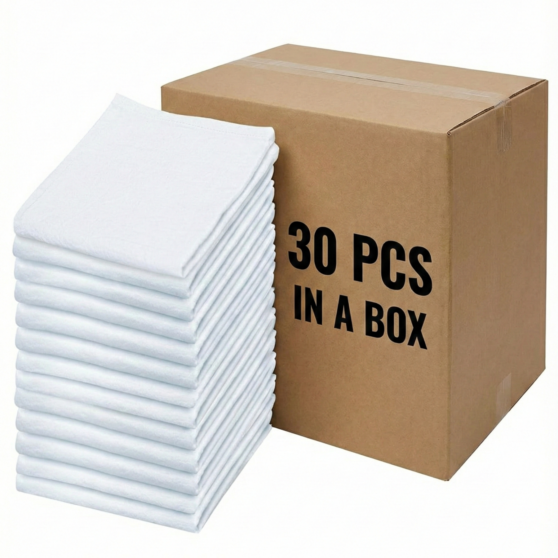 30” x 60” Sublimation Beach Towels – 30 Pack Bulk Polyester Sublimation Blank Towels for Heat Transfer Printing, Made in EU