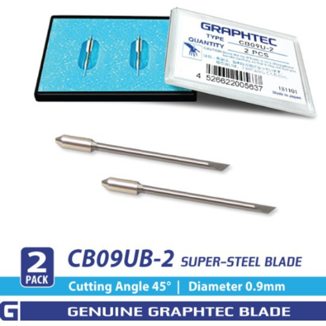 Cb09Ub Super-Steel Blade - 45°/ 0.9Mm For Fc, Fcx, Ce Series - Cb09Ub-2 Pack