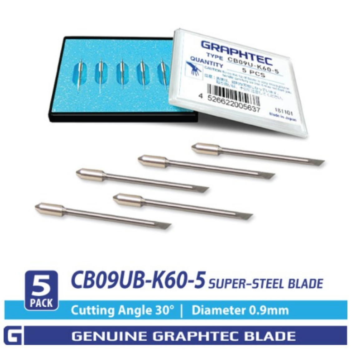 Cb09Ub-K60 Super-Steel Blade 30°/ 0.9Mm For Fc, Fcx, Ce Series - Cb09Ub-K60-5 Pack