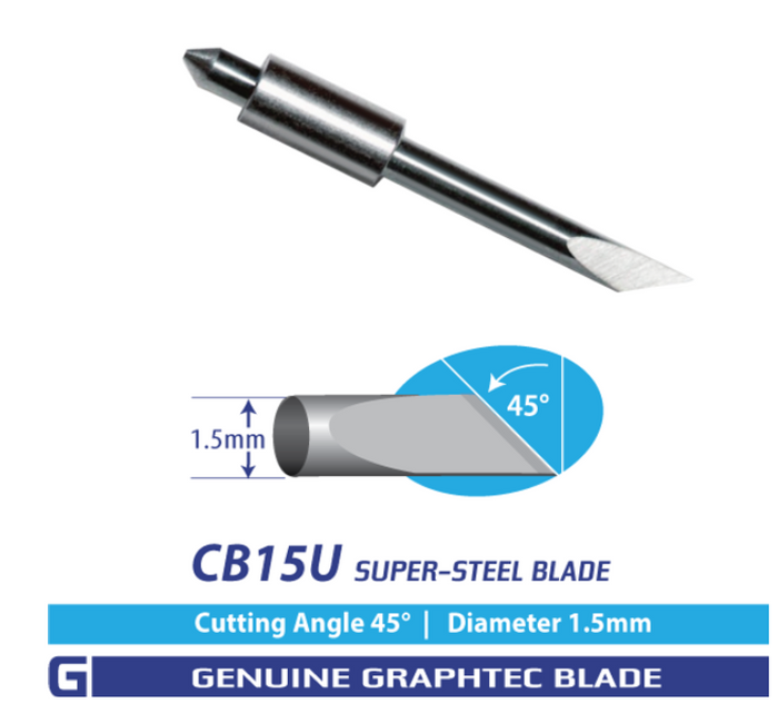 Buy GRAPHTEC Cb15U Super-Steel Blade - 45°/ 1.5Mm For Fc, Fcx, Ce ...