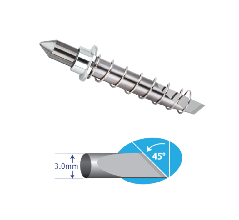 Cb30Uc-1 Graphtec Super-Steel Blade 45° 3Mm Diameter For Flatbeds; Fc2250, Fcx2000