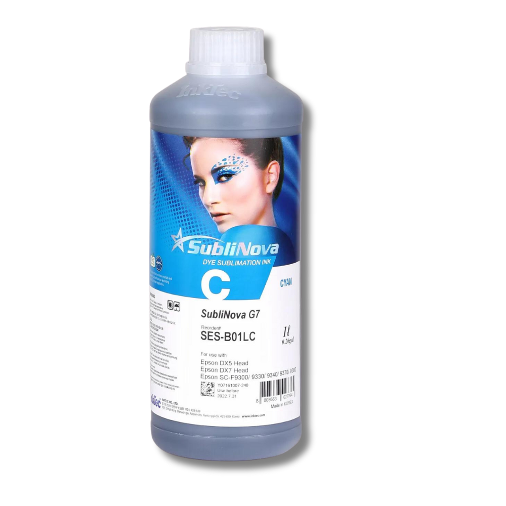 Inktec Sublinova G7 Ink Sublimation Inks - Cyan Inktec